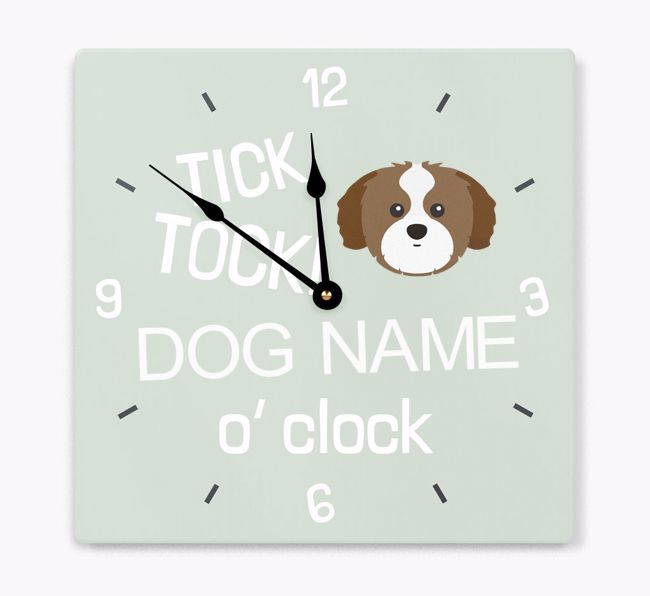 Tick Tock 'O' Clock: Personalized Wall Clock with {breedFullName} Icon